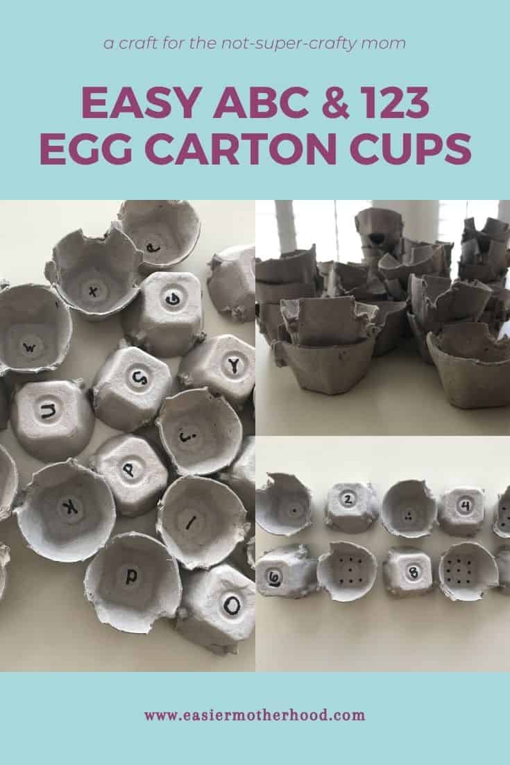 Egg Cartons with letters and numbers